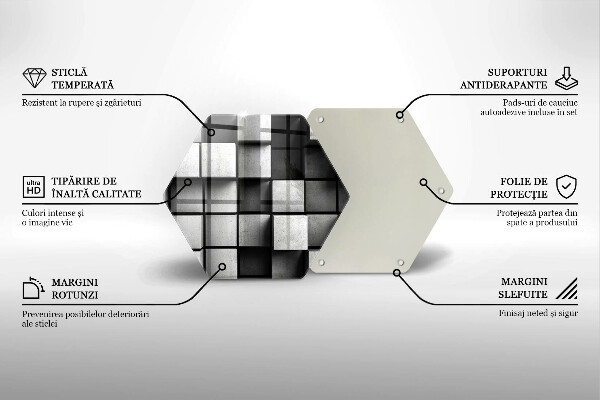 Cache plaque de cuisson Fond de géométrie 3D