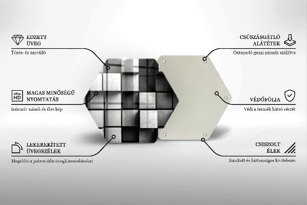 Cache plaque de cuisson Fond de géométrie 3D