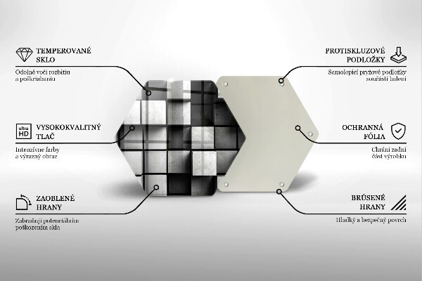 Cache plaque de cuisson Fond de géométrie 3D