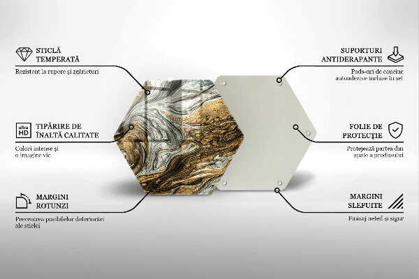 Protège plaque de cuisson Riche abstraction