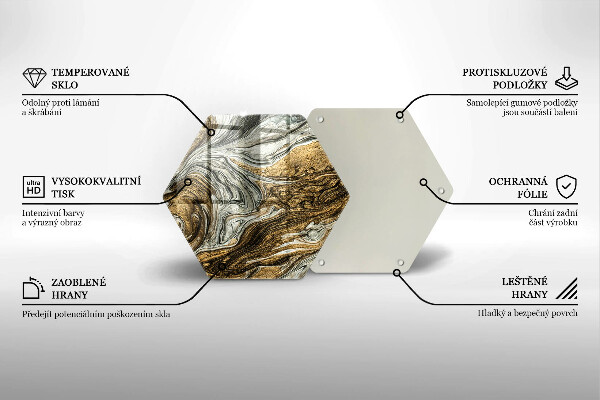 Protège plaque de cuisson Riche abstraction