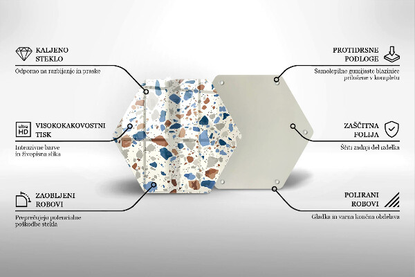 Protège plaque de cuisson Grès décoratif