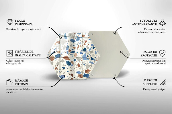 Protège plaque de cuisson Grès décoratif