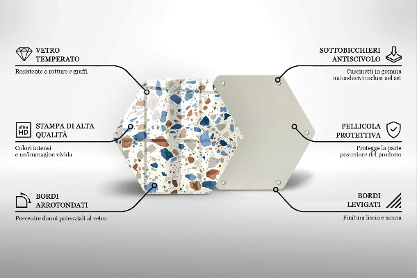 Protège plaque de cuisson Grès décoratif