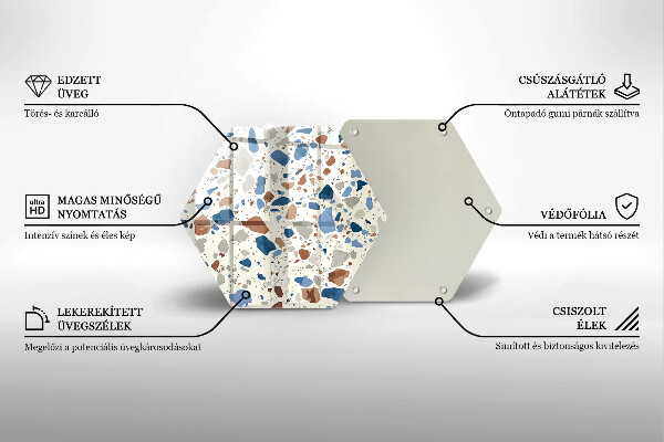 Protège plaque de cuisson Grès décoratif