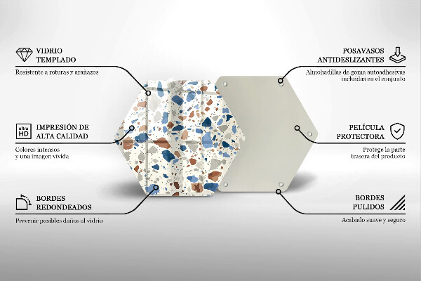 Protège plaque de cuisson Grès décoratif