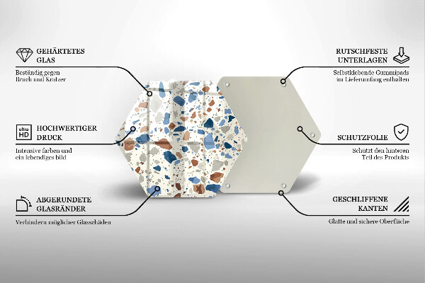 Protège plaque de cuisson Grès décoratif