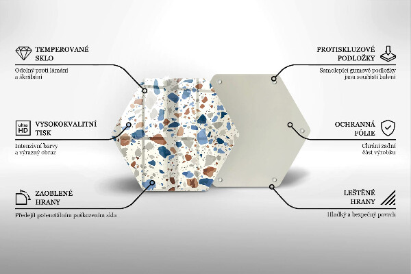 Protège plaque de cuisson Grès décoratif