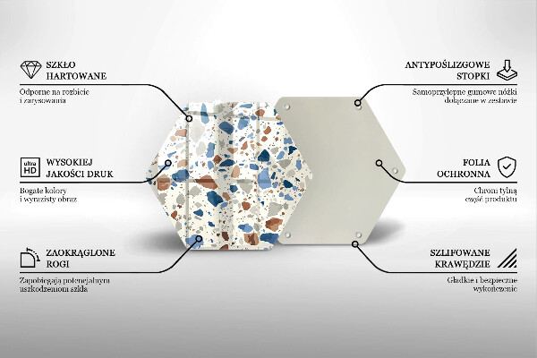 Protège plaque de cuisson Grès décoratif