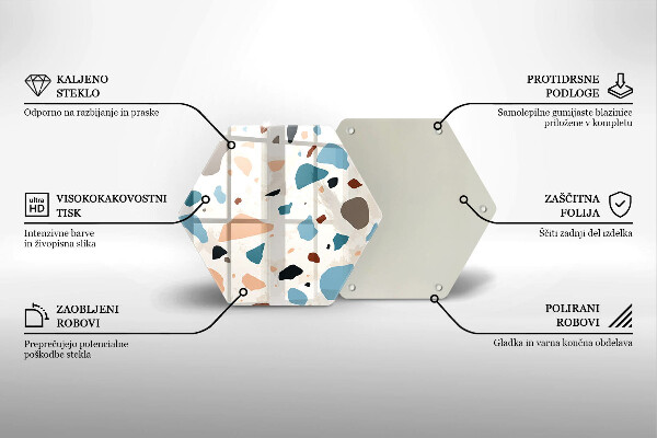 Protège plaque de cuisson Grès décoratif