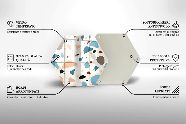 Protège plaque de cuisson Grès décoratif