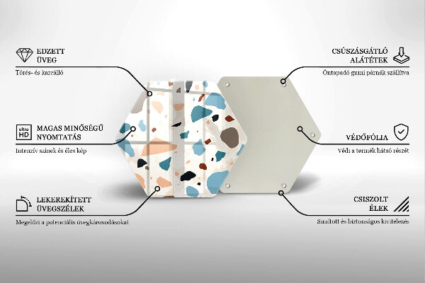 Protège plaque de cuisson Grès décoratif