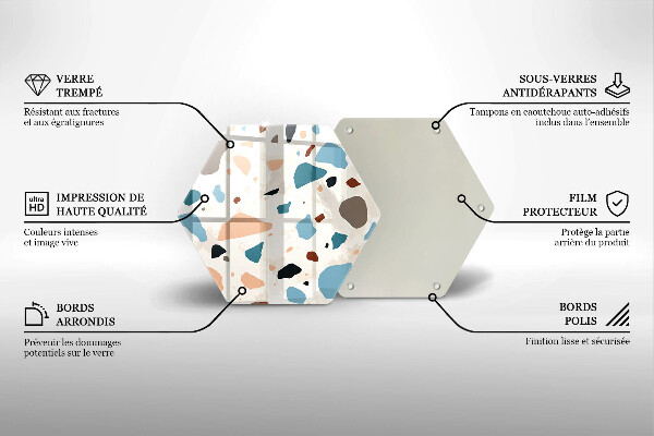 Protège plaque de cuisson Grès décoratif