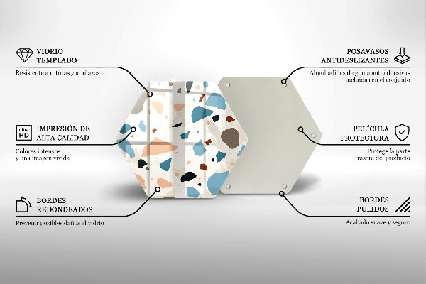 Protège plaque de cuisson Grès décoratif