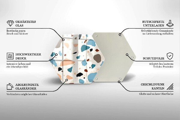 Protège plaque de cuisson Grès décoratif