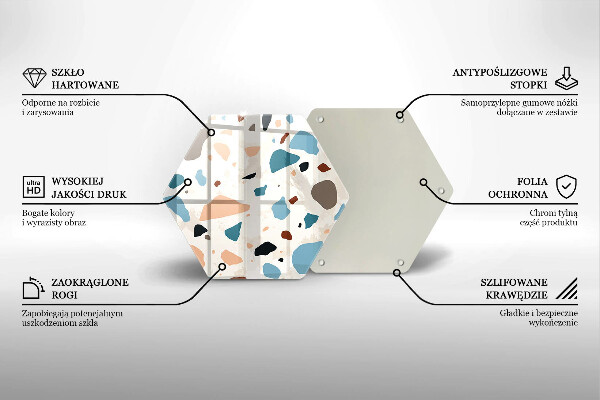 Protège plaque de cuisson Grès décoratif