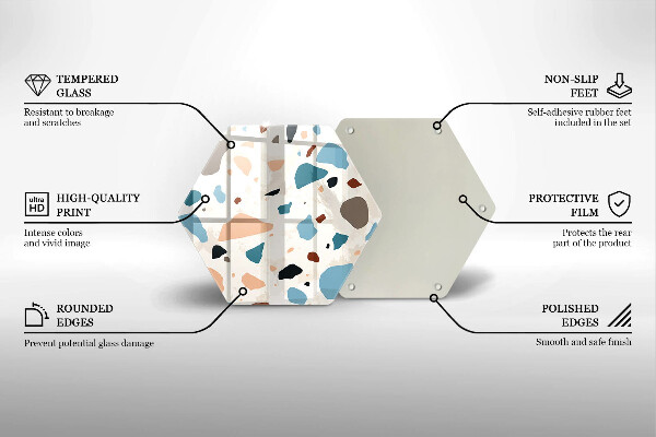 Protège plaque de cuisson Grès décoratif