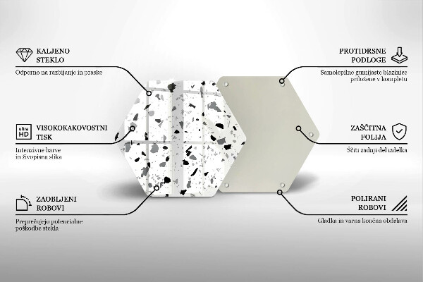 Protège plaque de cuisson Grès décoratif