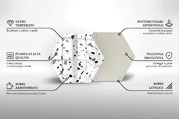 Protège plaque de cuisson Grès décoratif