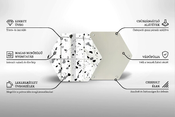 Protège plaque de cuisson Grès décoratif