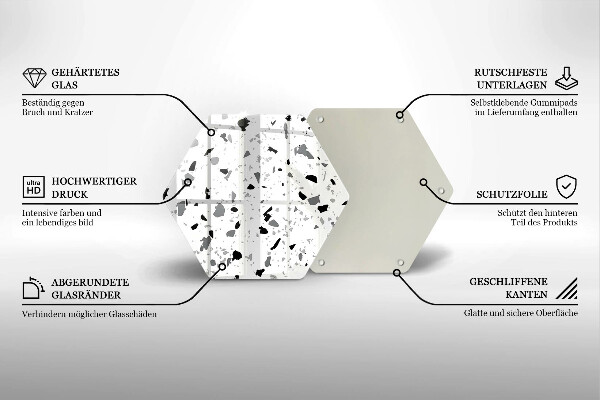 Protège plaque de cuisson Grès décoratif