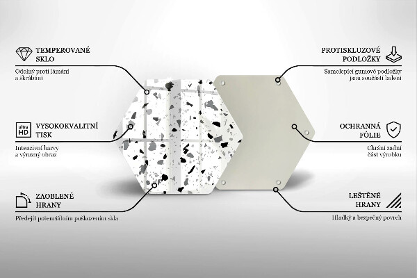 Protège plaque de cuisson Grès décoratif