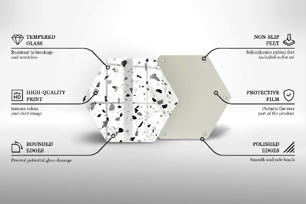 Protège plaque de cuisson Grès décoratif