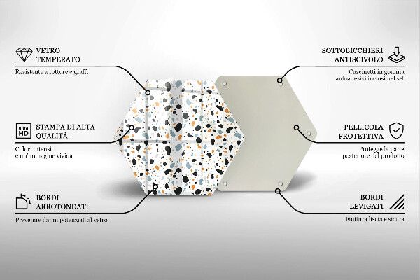 Protège plaque de cuisson Grès décoratif