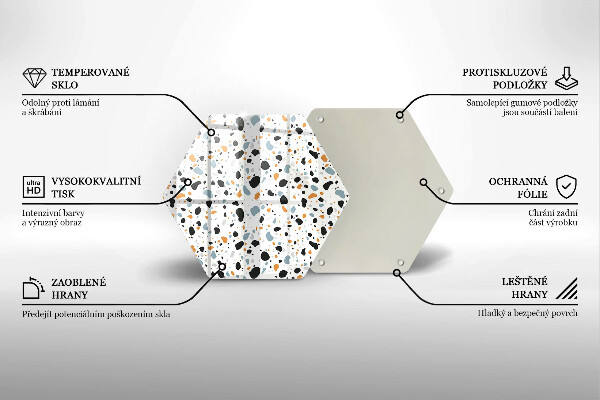 Protège plaque de cuisson Grès décoratif