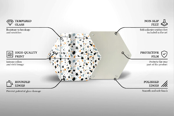 Protège plaque de cuisson Grès décoratif
