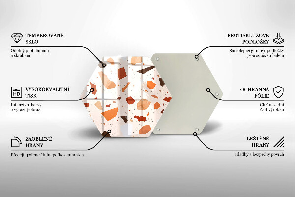 Protège plaque de cuisson Grès décoratif