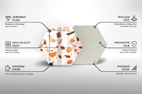 Protège plaque de cuisson Grès décoratif