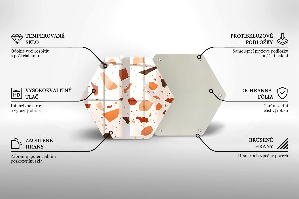 Protège plaque de cuisson Grès décoratif