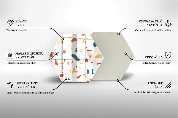 Protège plaque de cuisson Grès décoratif