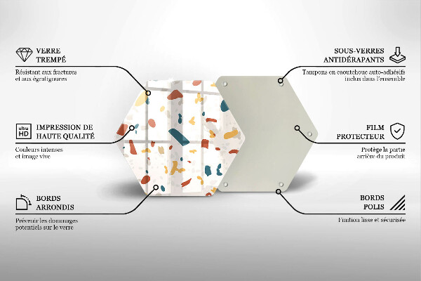 Protège plaque de cuisson Grès décoratif