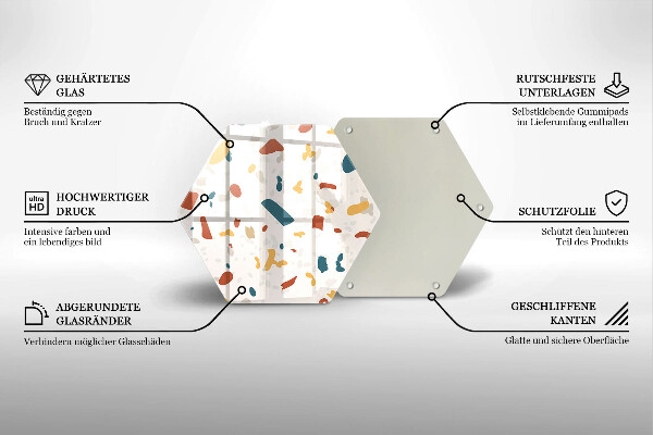 Protège plaque de cuisson Grès décoratif