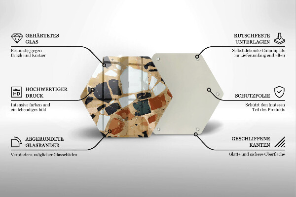 Protège plaque de cuisson Assiette pierres décoratives