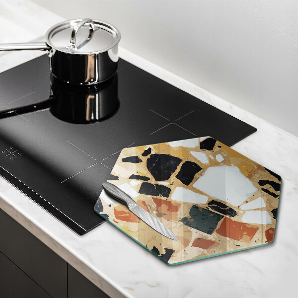 Protège plaque de cuisson Assiette pierres décoratives