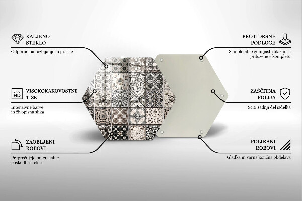 Cache plaque de cuisson Carreaux décoratifs