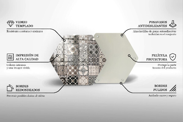 Cache plaque de cuisson Carreaux décoratifs