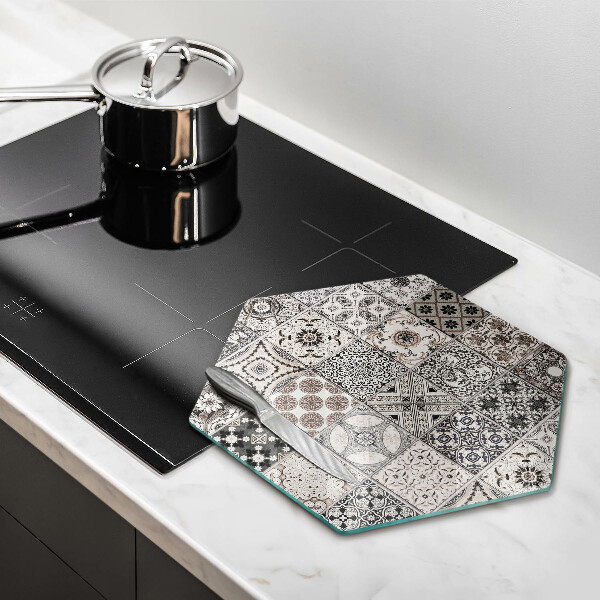 Cache plaque de cuisson Carreaux décoratifs