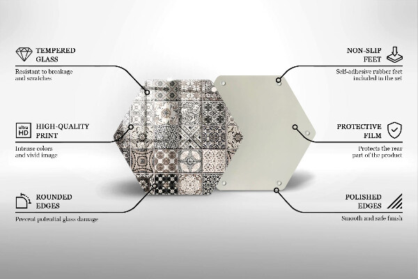 Cache plaque de cuisson Carreaux décoratifs