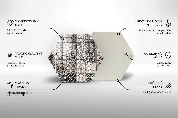 Cache plaque de cuisson Carreaux décoratifs