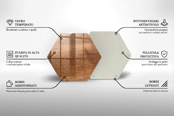 Cache plaque de cuisson Texture du bois