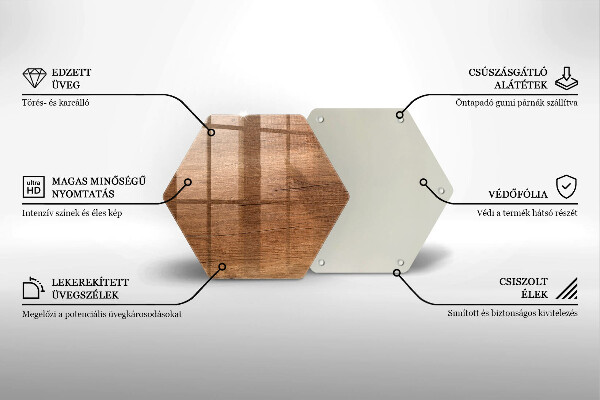 Cache plaque de cuisson Texture du bois
