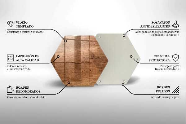 Cache plaque de cuisson Texture du bois