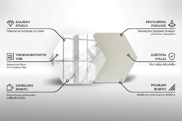 Cache plaque de cuisson Texture de marbre élégante
