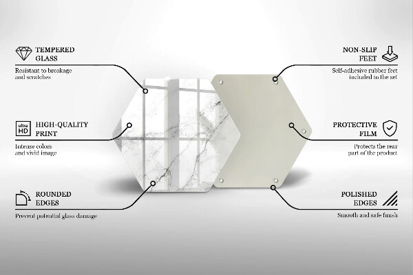 Cache plaque de cuisson Texture de marbre élégante