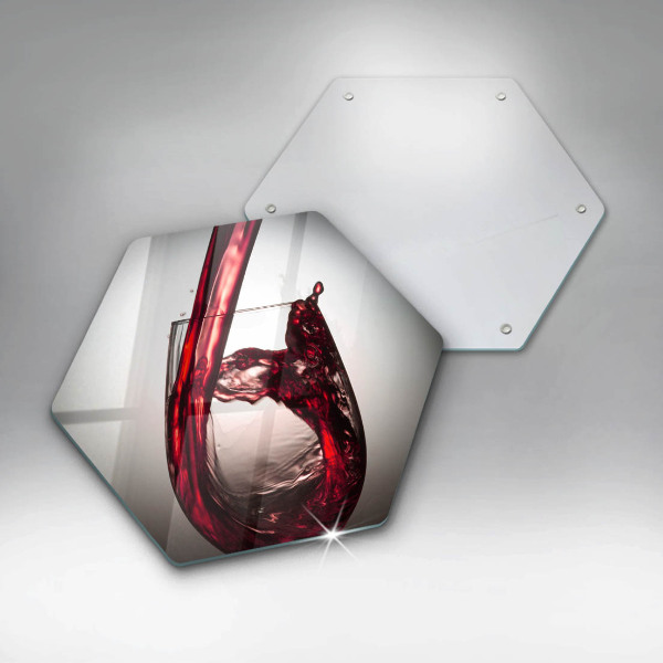 Cache plaque de cuisson Verre et vin rouge