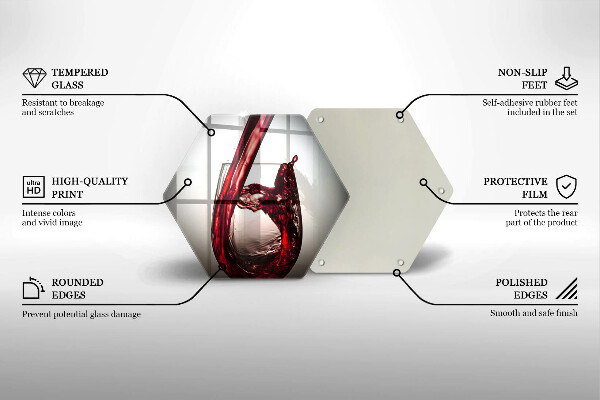 Cache plaque de cuisson Verre et vin rouge